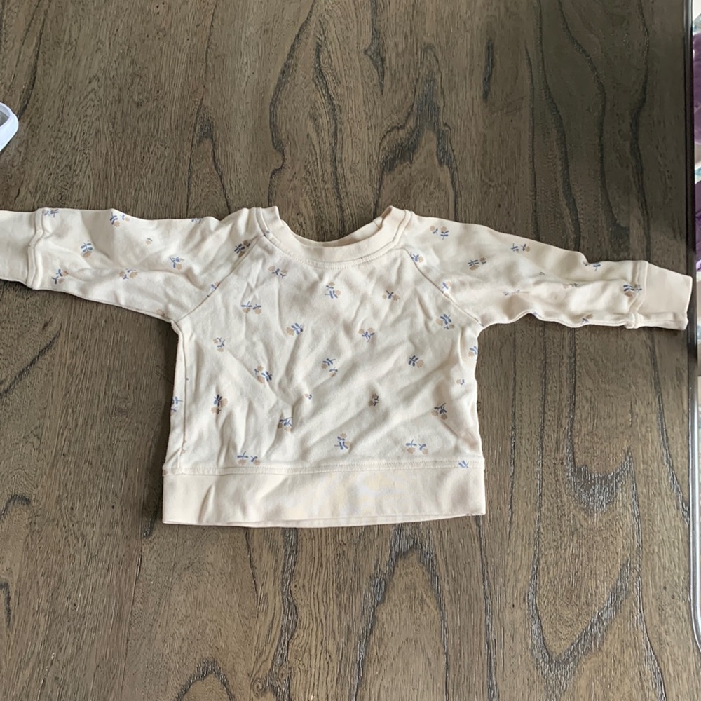 Colored organics sweatshirt size 3 to 6 months